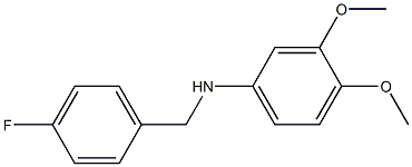 N-[(4-fluorophenyl)methyl]-3,4-dimethoxyaniline 구조식 이미지