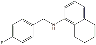 N-[(4-fluorophenyl)methyl]-5,6,7,8-tetrahydronaphthalen-1-amine 구조식 이미지