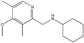 N-[(4-methoxy-3,5-dimethylpyridin-2-yl)methyl]cyclohexanamine Structure