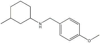 N-[(4-methoxyphenyl)methyl]-3-methylcyclohexan-1-amine 구조식 이미지