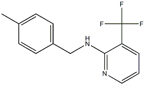 N-[(4-methylphenyl)methyl]-3-(trifluoromethyl)pyridin-2-amine 구조식 이미지