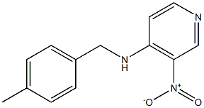 N-[(4-methylphenyl)methyl]-3-nitropyridin-4-amine 구조식 이미지
