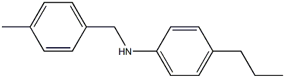N-[(4-methylphenyl)methyl]-4-propylaniline Structure