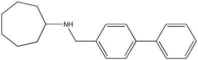 N-[(4-phenylphenyl)methyl]cycloheptanamine Structure