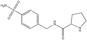 N-[(4-sulfamoylphenyl)methyl]pyrrolidine-2-carboxamide Structure