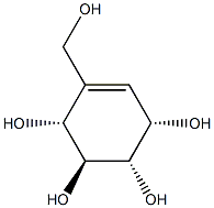 (1R,4S,5S,6S)-2-(hydroxymethyl)cyclohex-2-ene-1,4,5,6-tetrol 구조식 이미지