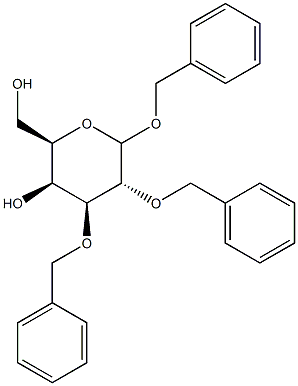 Benzyl 2,3-Di-O-benzyl--D-galactopyranoside 구조식 이미지