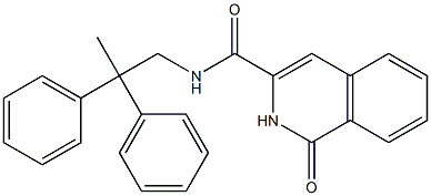 3-Isoquinolinecarboxamide,  N-(2,2-diphenylpropyl)-1,2-dihydro-1-oxo- Structure