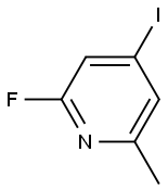 2-Fluoro-4-iodo-6-methylpyridine 구조식 이미지