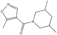 3,5-dimethyl-1-[(5-methyl-4-isoxazolyl)carbonyl]piperidine 구조식 이미지