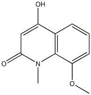 4-hydroxy-8-methoxy-1-methyl-2(1H)-quinolinone 구조식 이미지