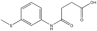 4-[3-(methylsulfanyl)anilino]-4-oxobutanoic acid Structure