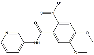 2-nitro-4,5-dimethoxy-N-pyridin-3-ylbenzamide 구조식 이미지