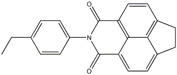 2-(4-ethylphenyl)-6,7-dihydro-1H-indeno[6,7,1-def]isoquinoline-1,3(2H)-dione Structure