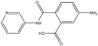 5-amino-2-[(3-pyridinylamino)carbonyl]benzoic acid Structure