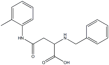 2-(benzylamino)-4-oxo-4-(2-toluidino)butanoic acid 구조식 이미지