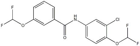 N-[3-chloro-4-(difluoromethoxy)phenyl]-3-(difluoromethoxy)benzamide Structure