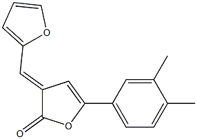 5-(3,4-dimethylphenyl)-3-(2-furylmethylene)-2(3H)-furanone 구조식 이미지