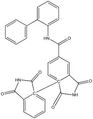 N-[1,1'-biphenyl]-2-yl-2,2'-biphthalimide-5-carboxamide 구조식 이미지