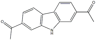 1-(7-acetyl-9H-carbazol-2-yl)ethanone 구조식 이미지