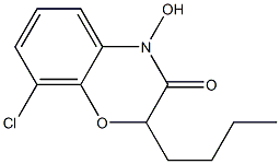 2-butyl-8-chloro-4-hydroxy-2H-1,4-benzoxazin-3(4H)-one Structure