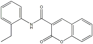 N-(2-ethylphenyl)-2-oxo-2H-chromene-3-carboxamide 구조식 이미지