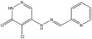 2-pyridinecarbaldehyde (5-chloro-6-oxo-1,6-dihydro-4-pyridazinyl)hydrazone Structure