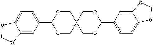 3,9-di(1,3-benzodioxol-5-yl)-2,4,8,10-tetraoxaspiro[5.5]undecane 구조식 이미지