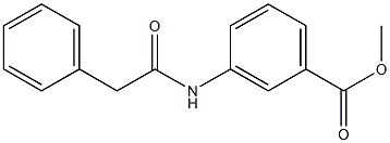 methyl 3-[(phenylacetyl)amino]benzoate 구조식 이미지