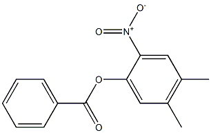 2-nitro-4,5-dimethylphenyl benzoate 구조식 이미지