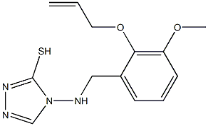 4-{[2-(allyloxy)-3-methoxybenzyl]amino}-4H-1,2,4-triazol-3-yl hydrosulfide 구조식 이미지