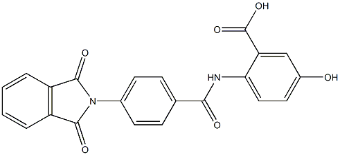 2-({[4-(1,3-dioxo-1,3-dihydro-2H-isoindol-2-yl)phenyl]carbonyl}amino)-5-hydroxybenzoic acid Structure