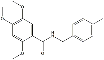 2,4,5-trimethoxy-N-(4-methylbenzyl)benzamide Structure