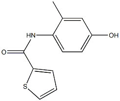 N-(4-hydroxy-2-methylphenyl)-2-thiophenecarboxamide 구조식 이미지