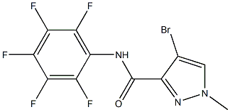 4-bromo-1-methyl-N-(2,3,4,5,6-pentafluorophenyl)-1H-pyrazole-3-carboxamide Structure