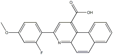 3-(2-fluoro-4-methoxyphenyl)benzo[f]quinoline-1-carboxylic acid 구조식 이미지
