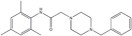 2-(4-benzyl-1-piperazinyl)-N-mesitylacetamide Structure