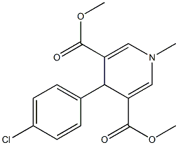 dimethyl 4-(4-chlorophenyl)-1-methyl-1,4-dihydro-3,5-pyridinedicarboxylate Structure