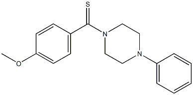 methyl 4-[(4-phenyl-1-piperazinyl)carbothioyl]phenyl ether 구조식 이미지