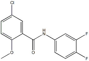 5-chloro-N-(3,4-difluorophenyl)-2-methoxybenzamide Structure