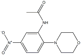 N-[5-nitro-2-(4-morpholinyl)phenyl]acetamide Structure