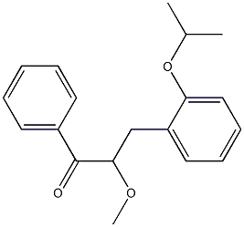 3-(2-isopropoxyphenyl)-2-methoxy-1-phenyl-1-propanone Structure