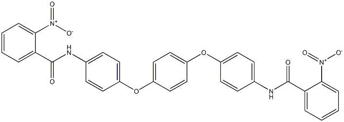 2-nitro-N-(4-{4-[4-({2-nitrobenzoyl}amino)phenoxy]phenoxy}phenyl)benzamide Structure