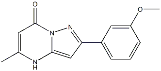 2-(3-methoxyphenyl)-5-methylpyrazolo[1,5-a]pyrimidin-7(4H)-one 구조식 이미지