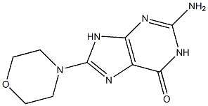 2-amino-8-(4-morpholinyl)-1,9-dihydro-6H-purin-6-one 구조식 이미지