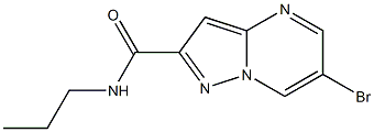 6-bromo-N-propylpyrazolo[1,5-a]pyrimidine-2-carboxamide Structure