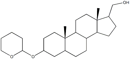 [3-(tetrahydro-2H-pyran-2-yloxy)androstan-17-yl]methanol Structure