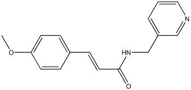 3-(4-methoxyphenyl)-N-(3-pyridinylmethyl)acrylamide 구조식 이미지