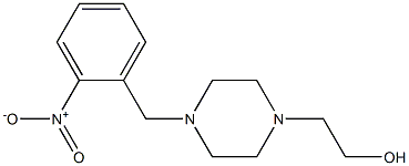 2-(4-{2-nitrobenzyl}-1-piperazinyl)ethanol Structure