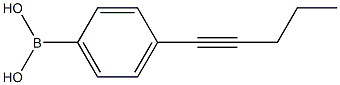 4-pent-1-ynylphenylboronic acid 구조식 이미지